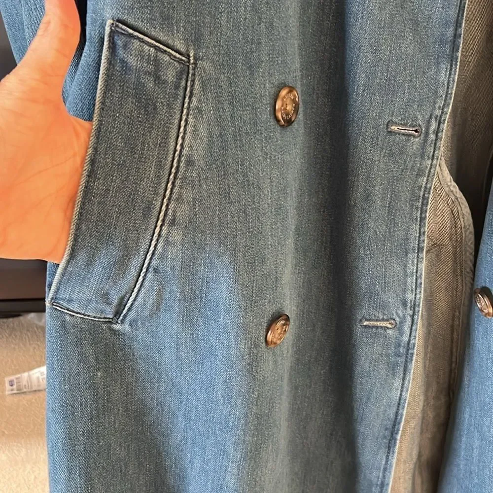 NWT Black Label Lauren Ralph Lauren
Denim Trench Coat - Picture 5 of 10